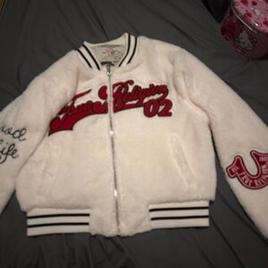 True ReligionWhite and Red Jacket